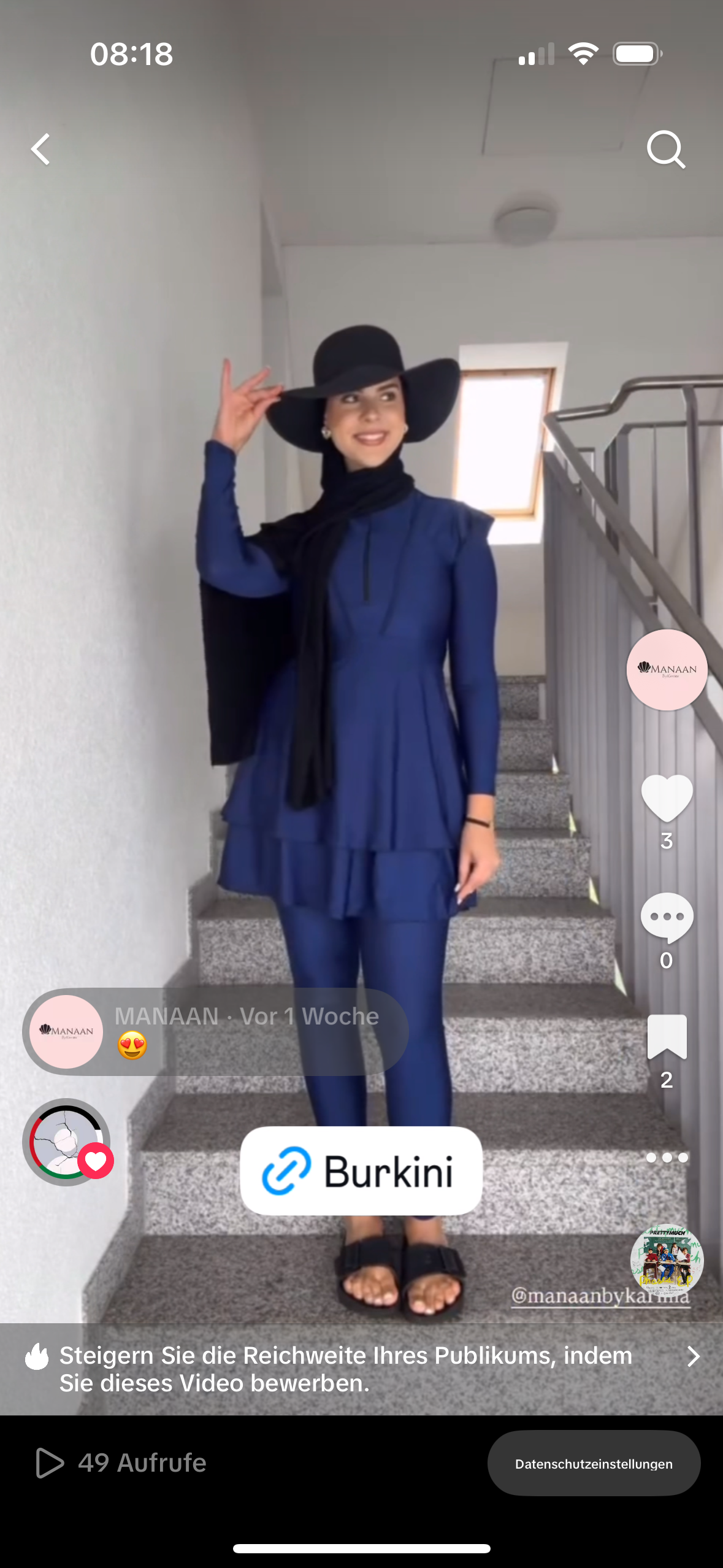 Burkini HANAN-Dunkelblau