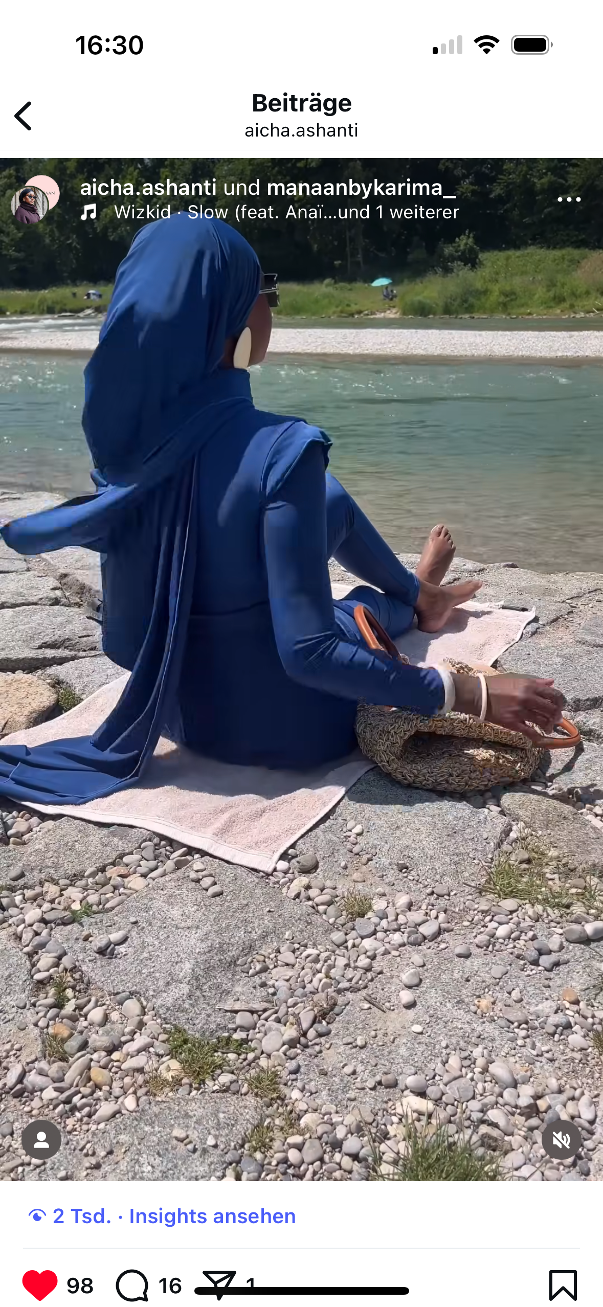 Burkini HANAN-Königsblau