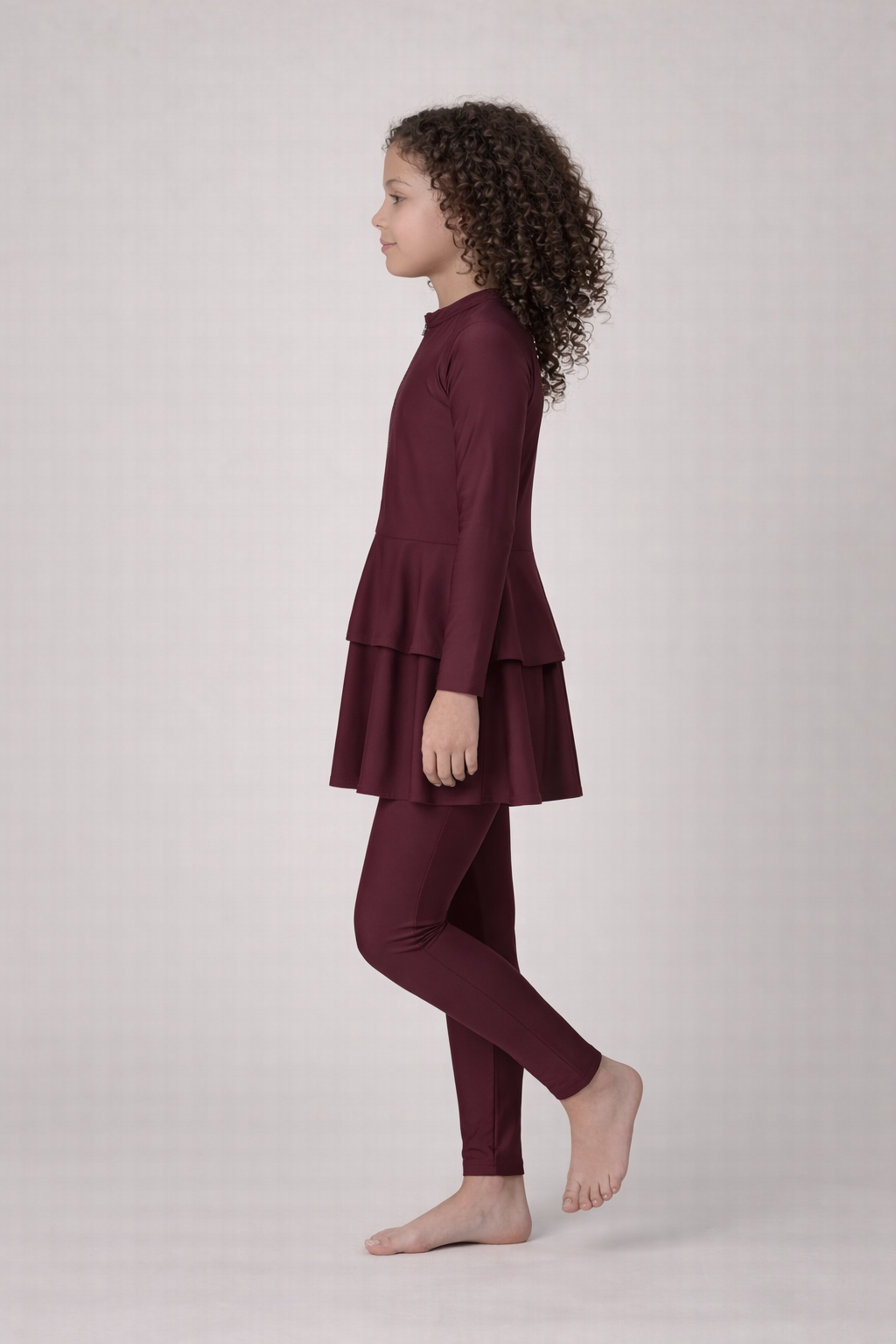Kinder Burkini LULA Bordeaux - Mini MANAAN