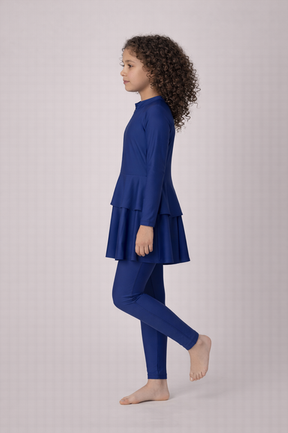 Kinder Burkini LULA Ozeanblau - Mini MANAAN