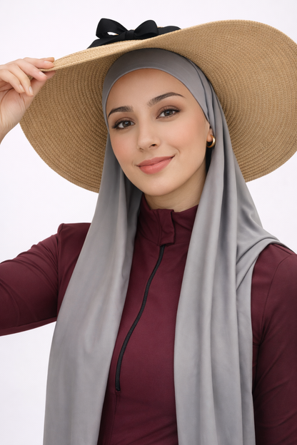 Swim Hijab - Grey