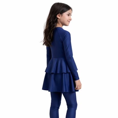 Kinder Burkini LULA Ozeanblau - Mini MANAAN